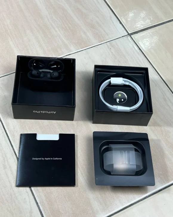 AIRPODS Pro 2 gen (Black Edition) with Charging Case | Active Noise Cancellation | Charging Cable Compatible with iOS/Android - Image 4