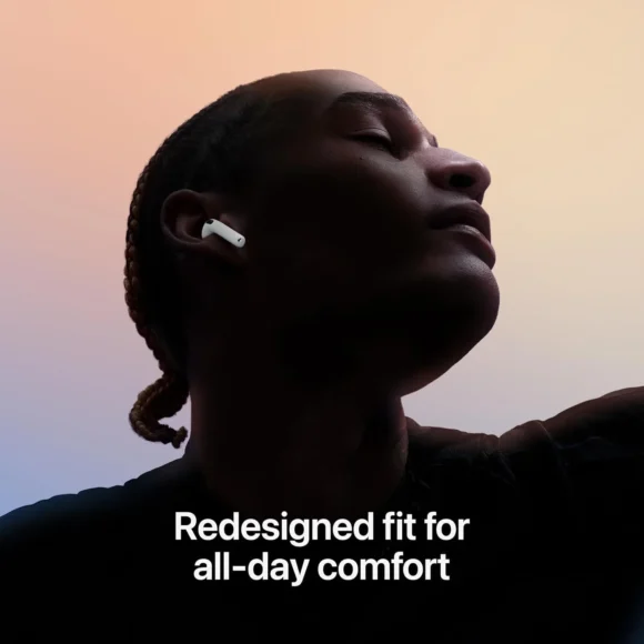 Airpodss 4 Wireless Earbuds, Bluetooth Headphones, with, Adaptive Audio, Transparency Mode, ANC, Personalised Spatial Audio, USB-C Charging Case, Wireless Charging, H2 Chip - Image 4