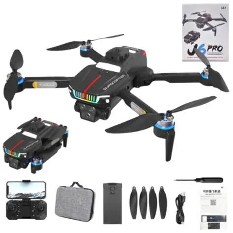 J6 PRO V2 Brushless Motor, Hd Electric Adjustable Aerial Photography Obstacle Avoidance Colour Multi-Drone/P18 PRO V.2 Drone with WIFI Professional 4K Camera FPV Quadcopter
