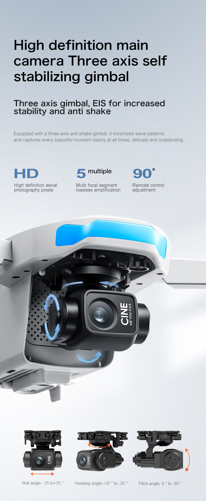 S-X1 MAX 3 AXIS GIMBAL CAMERA DRONE WITH DISPLAY REMOTE - Image 2